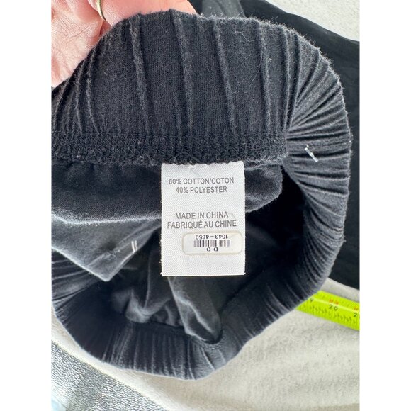 tashi Black Drawstring Elastic Waist Sweat Pants With Pockets - Picture 8 of 9